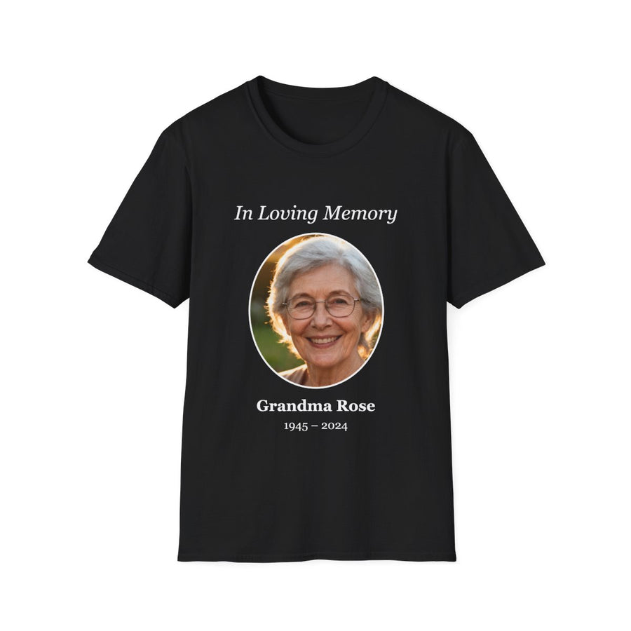 Memorial shirts with a picture (example)