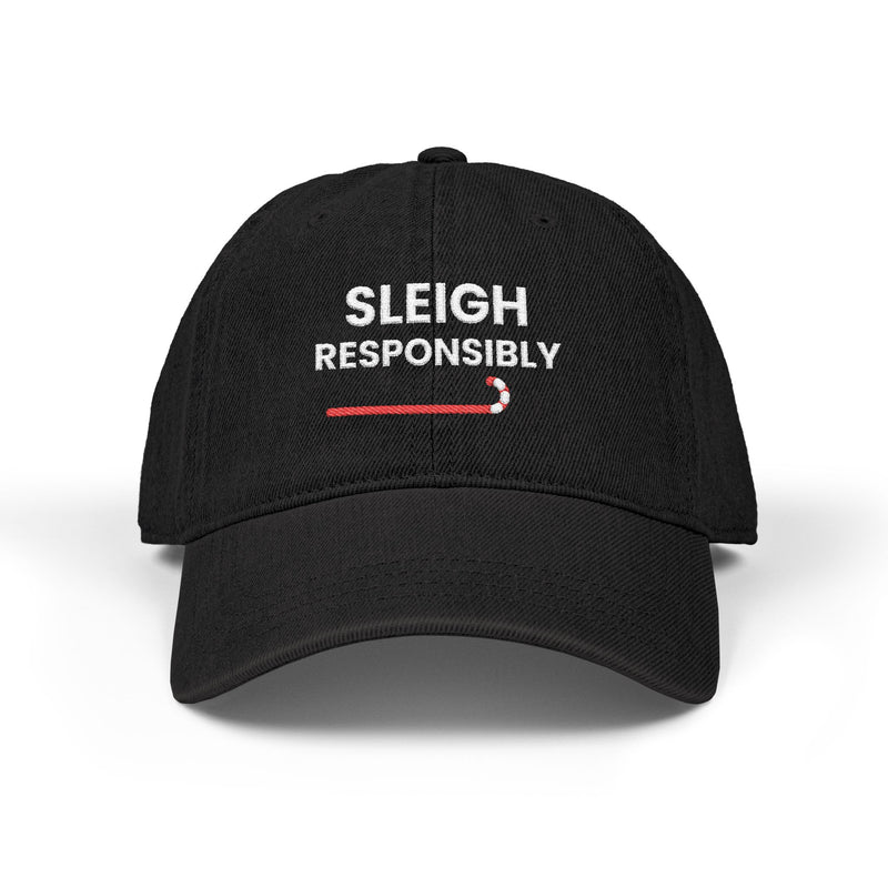 Sleigh Responsibly Christmas Denim Hat