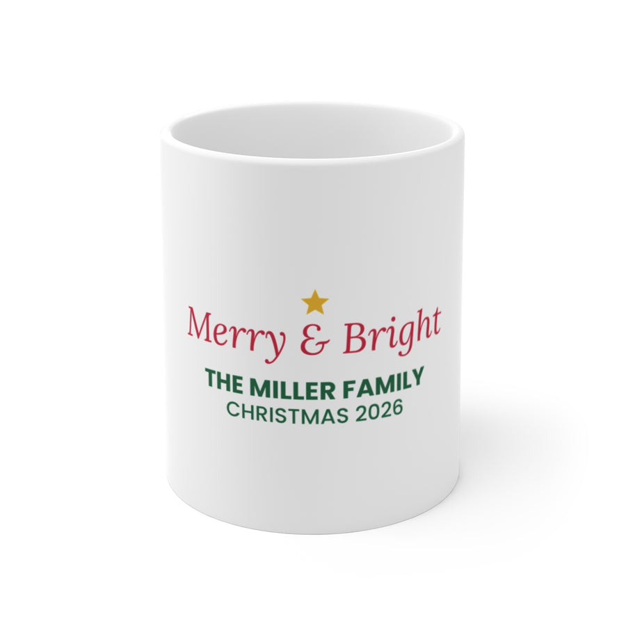 Family Christmas mugs (example)