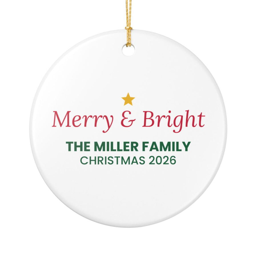 Family Christmas ornaments (example)