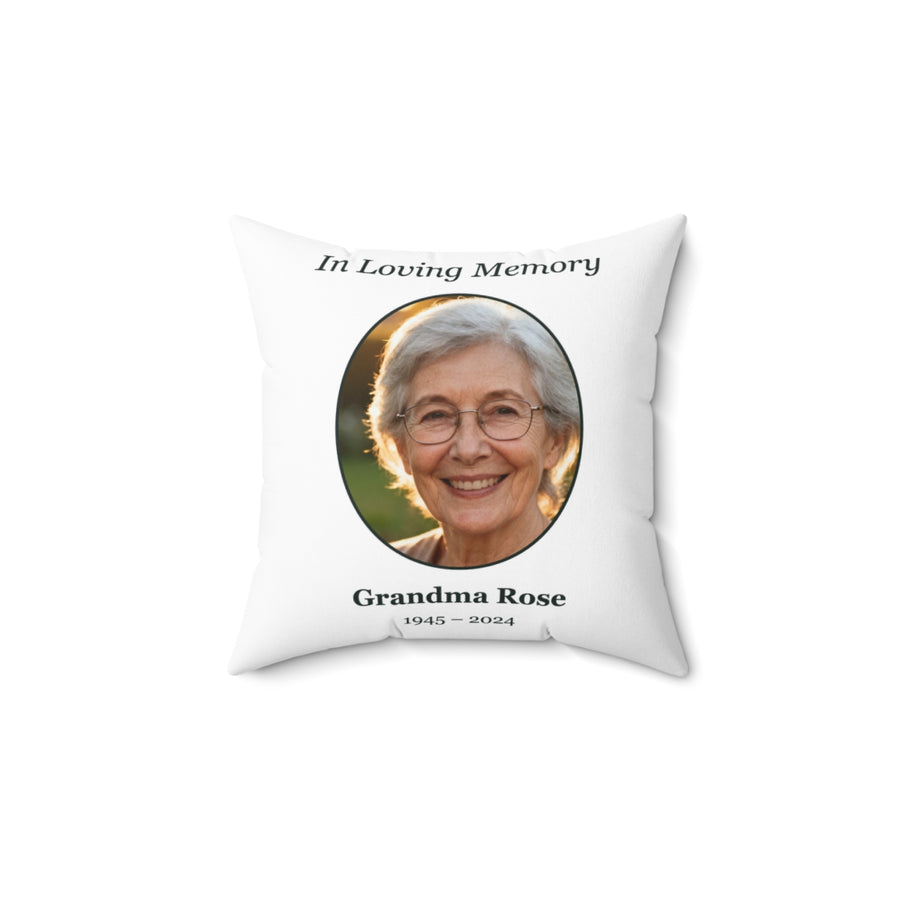 Memorial pillows with a picture (example)