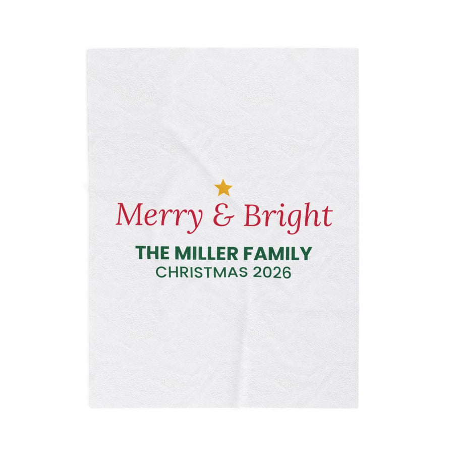 Family Christmas blankets (example)