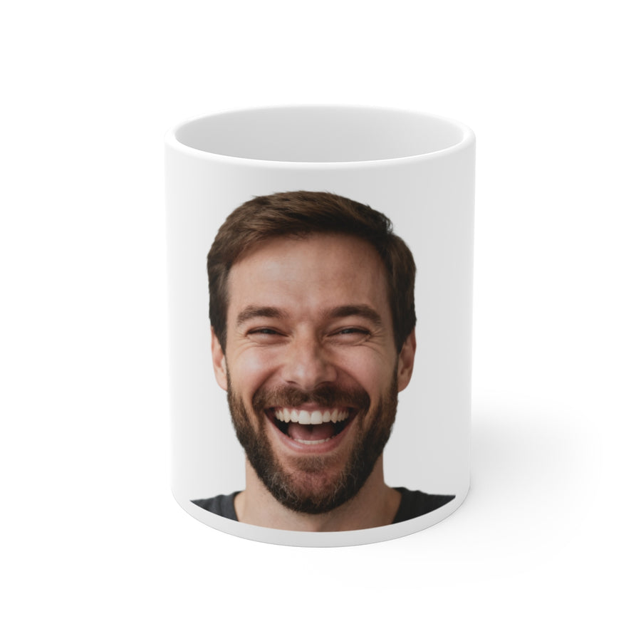 Put a face on a mug — OneTapTee personalization example