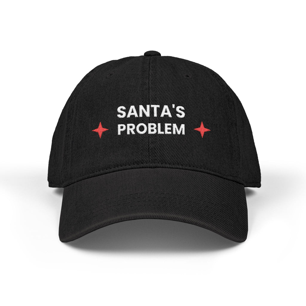 Santa's Problem Christmas Denim Hat
