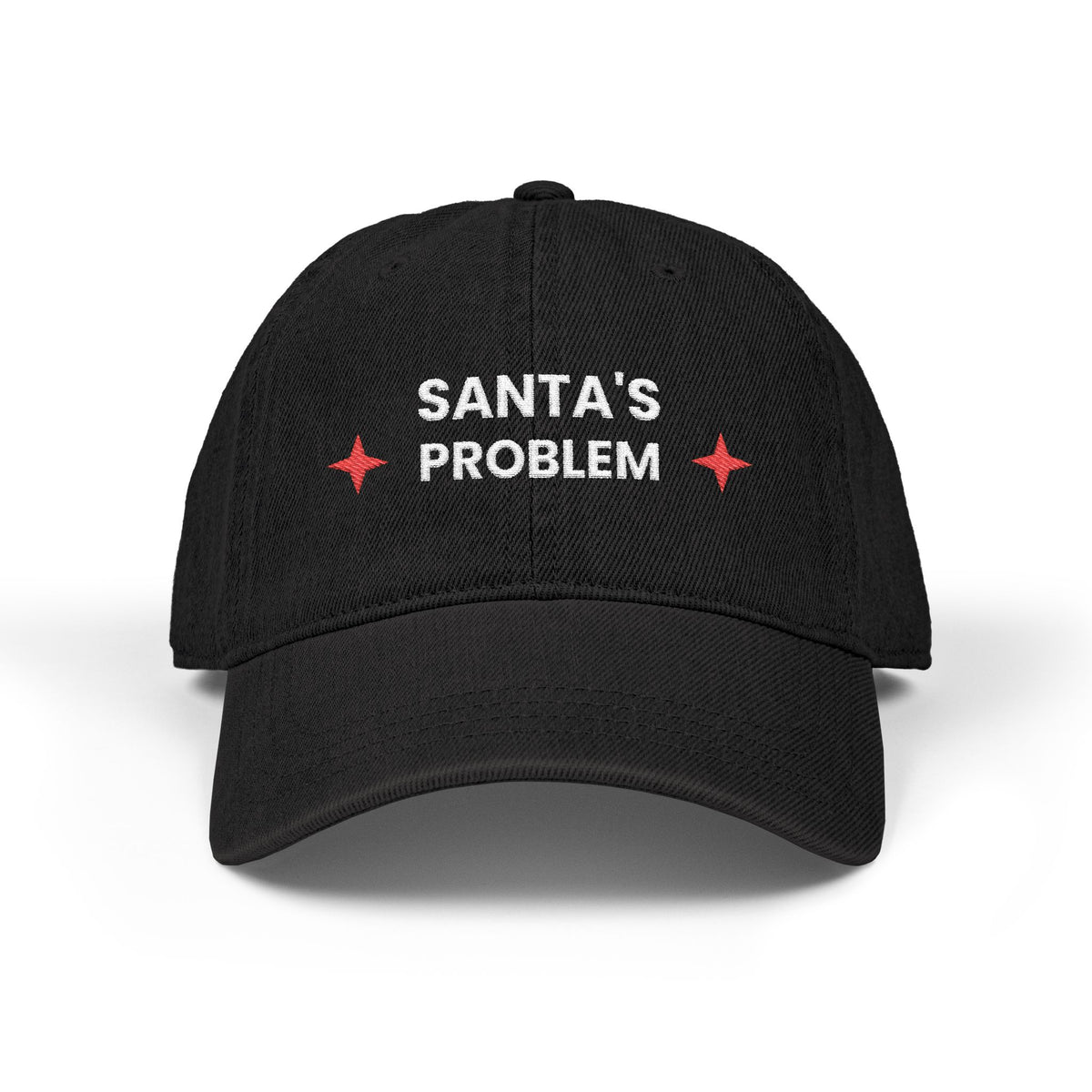 Santa's Problem Christmas Denim Hat