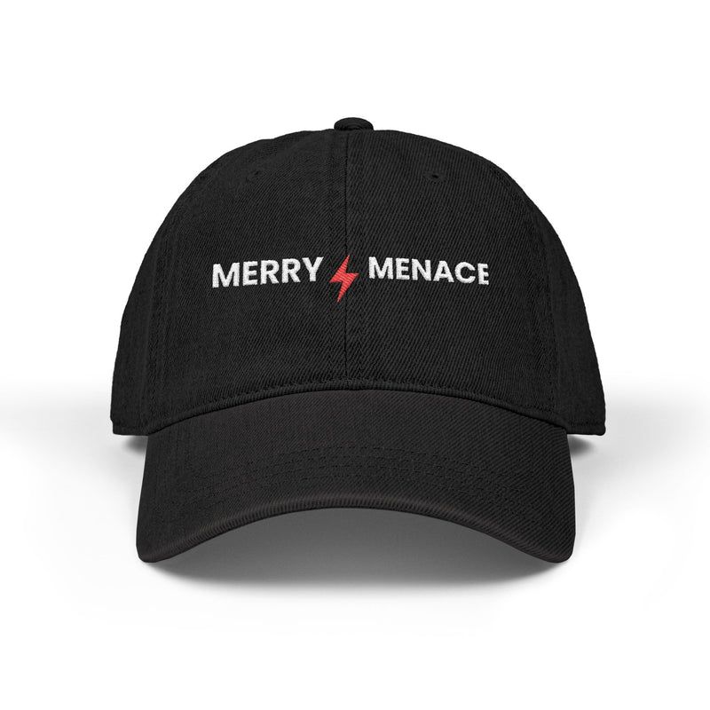 Merry Menace Christmas Denim Hat