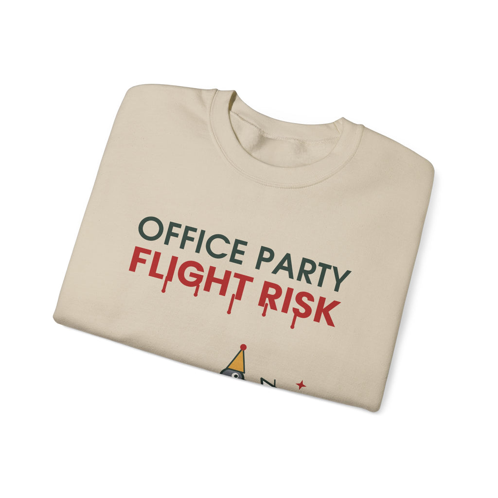 Office Party Flight Risk Christmas Sweatshirt