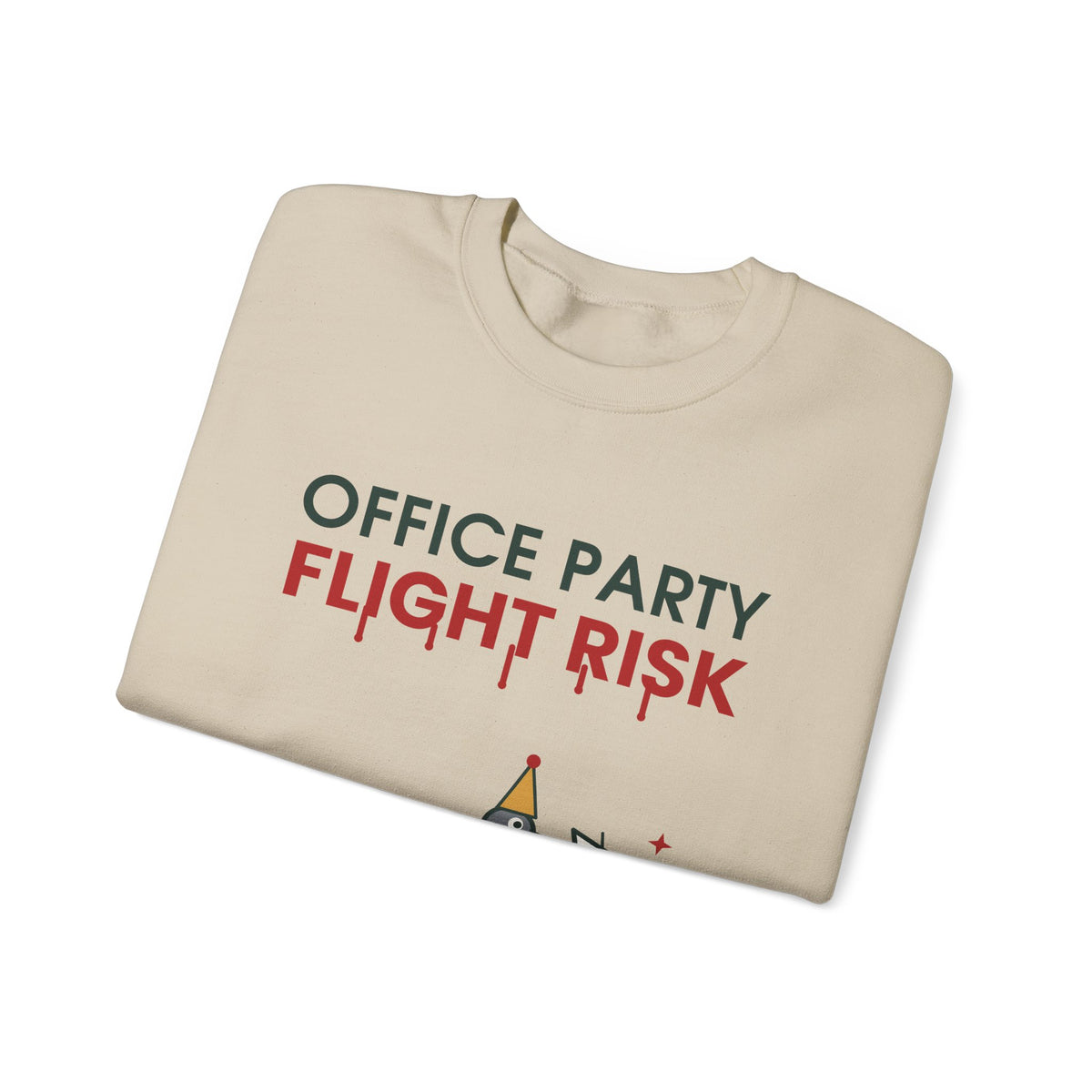 Office Party Flight Risk Christmas Sweatshirt