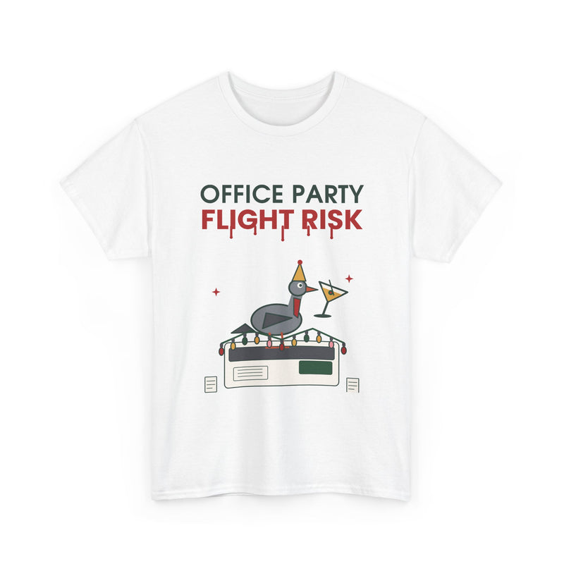 Office Party Flight Risk Christmas T-Shirt