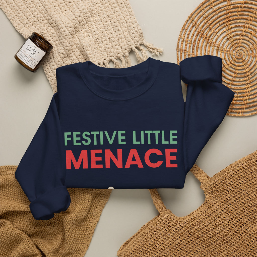 Festive Little Menace Christmas Sweatshirt