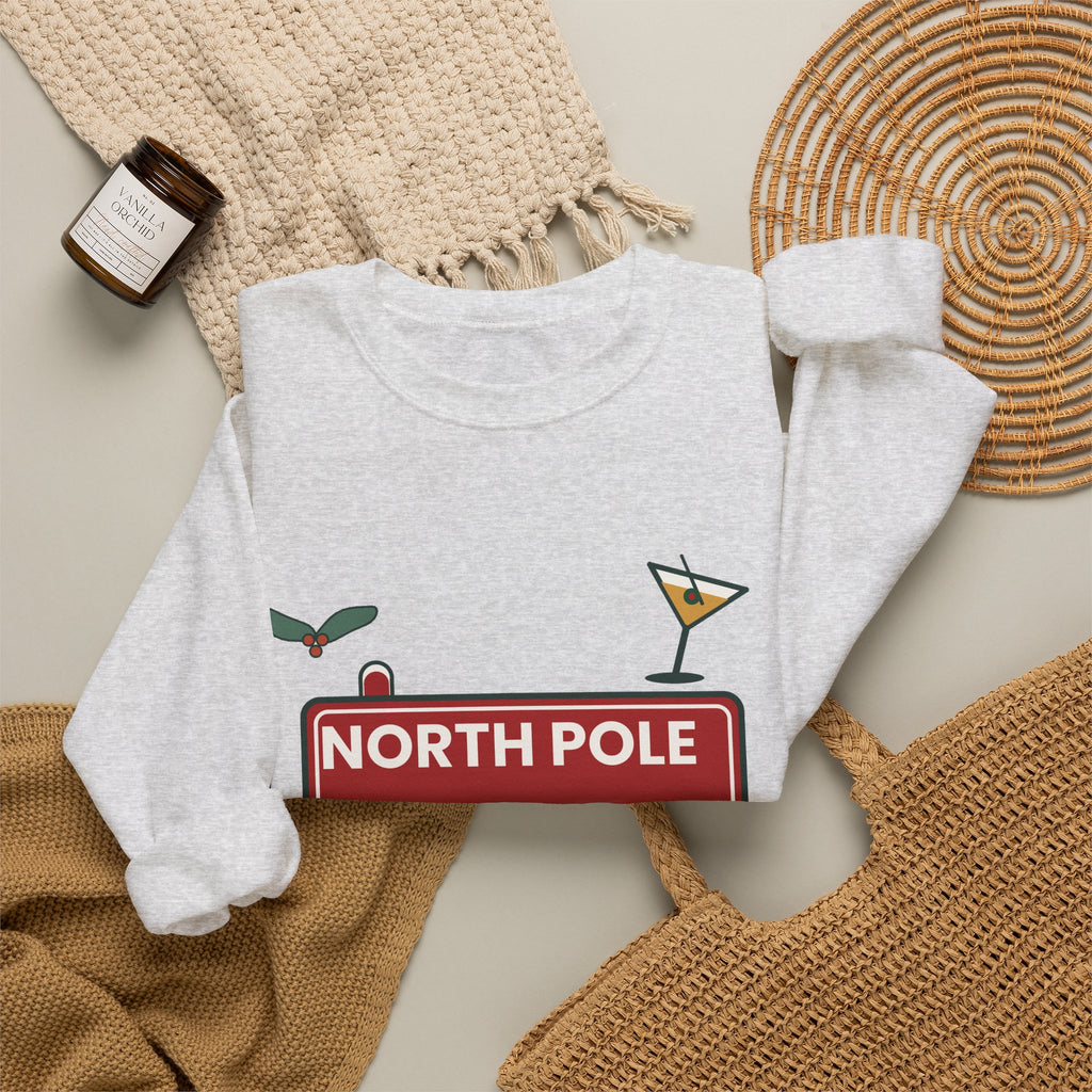 North Pole After Dark Christmas Sweatshirt