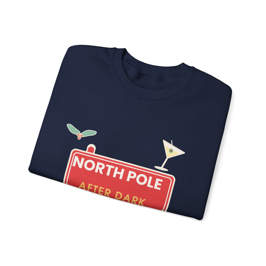 North Pole After Dark Christmas Sweatshirt