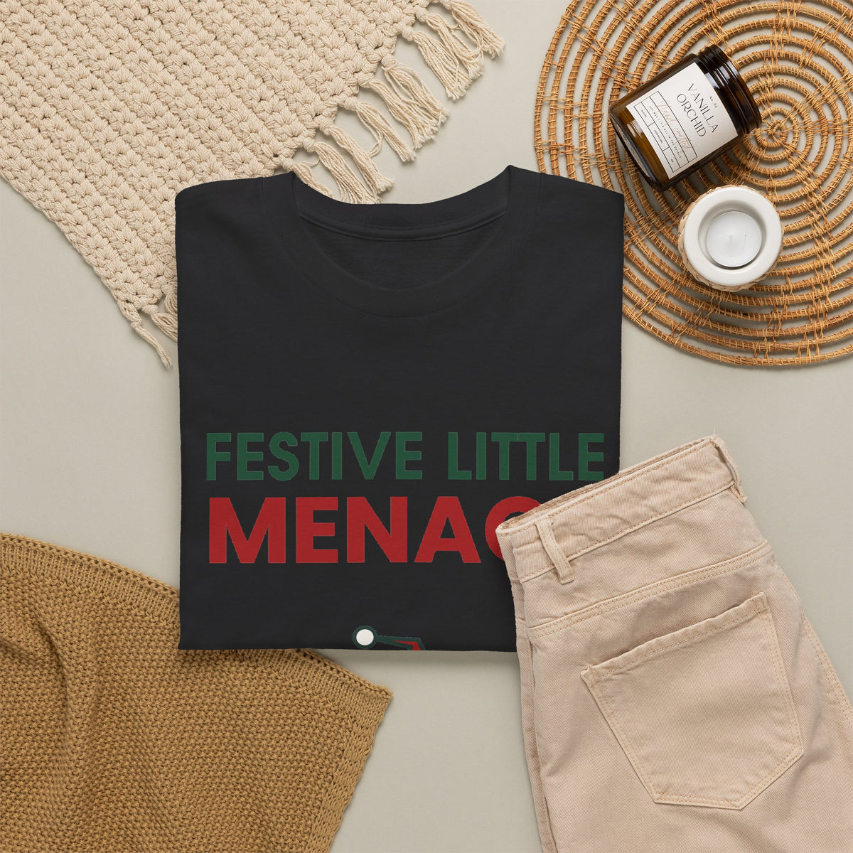 Festive Little Menace Christmas T-Shirt