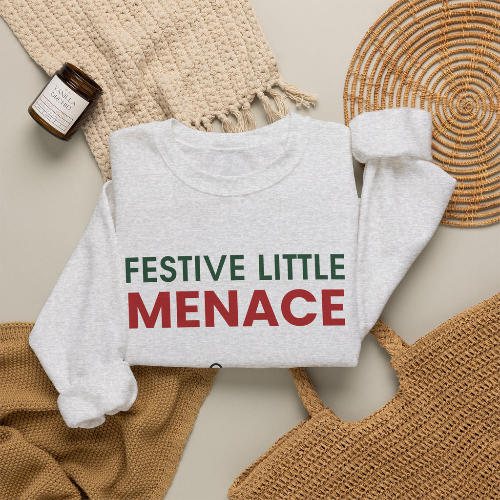 Festive Little Menace Christmas Sweatshirt