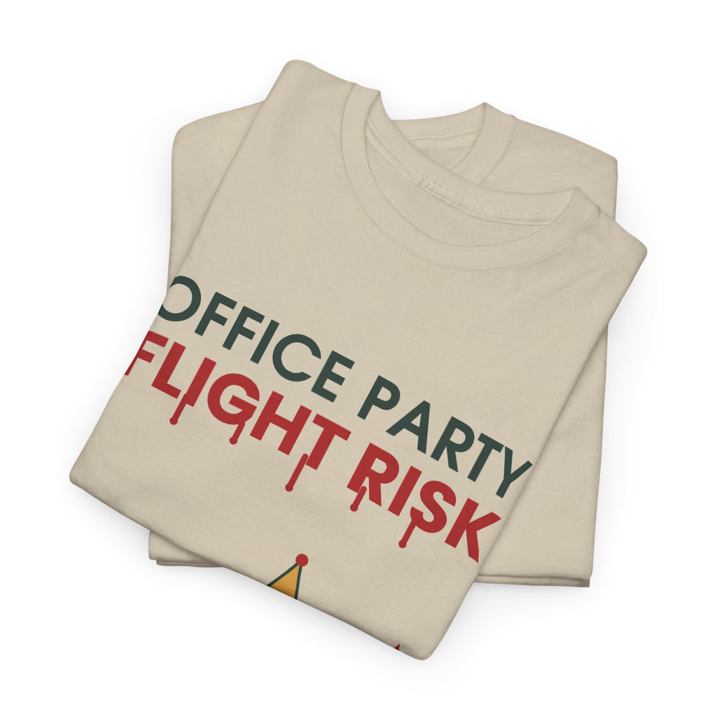 Office Party Flight Risk Christmas T-Shirt