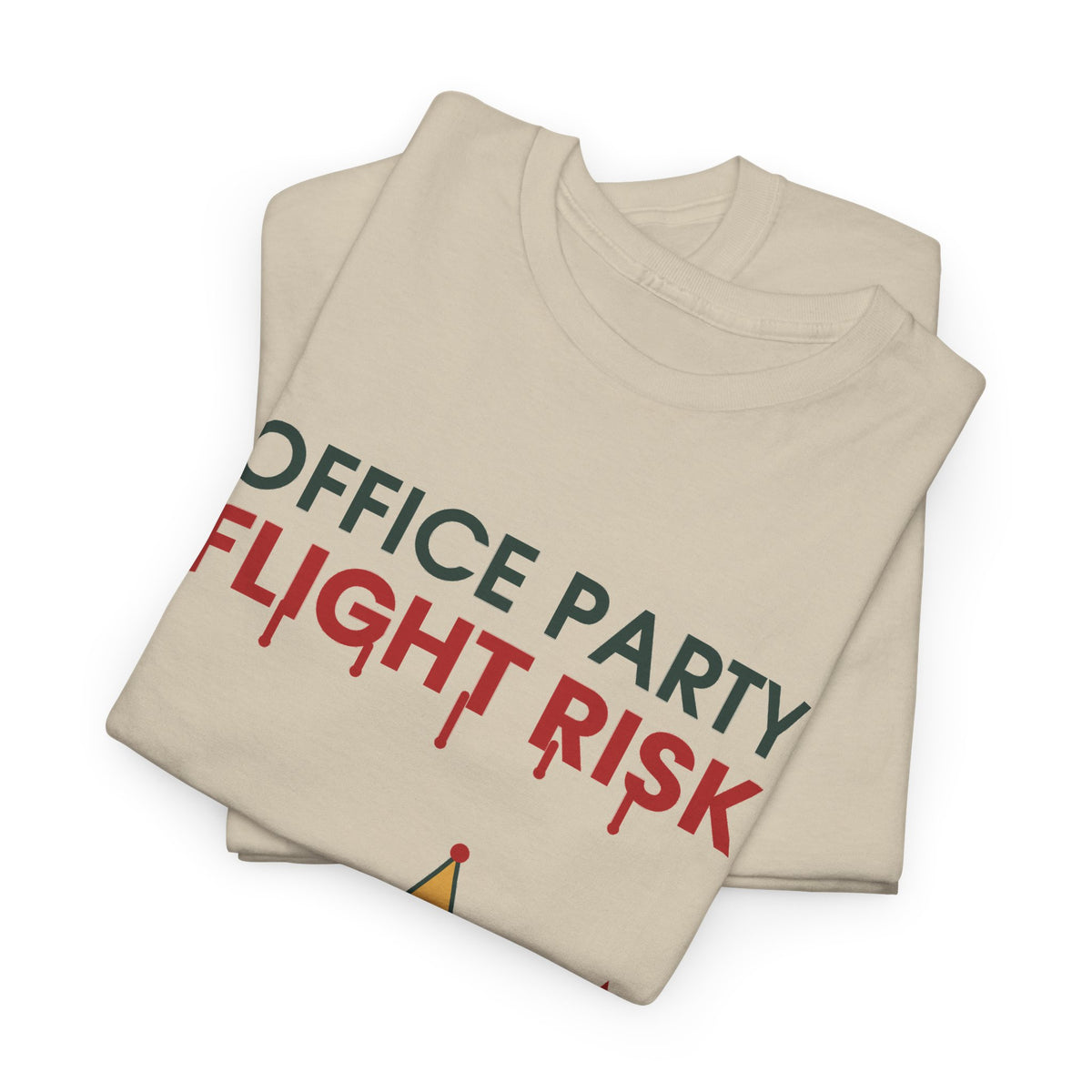 Office Party Flight Risk Christmas T-Shirt