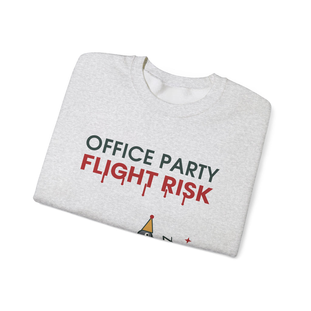 Office Party Flight Risk Christmas Sweatshirt