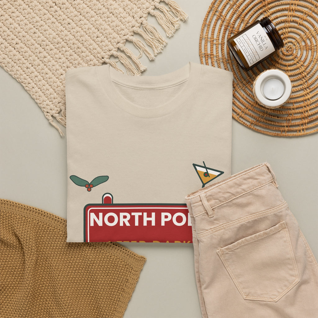 North Pole After Dark Christmas T-Shirt
