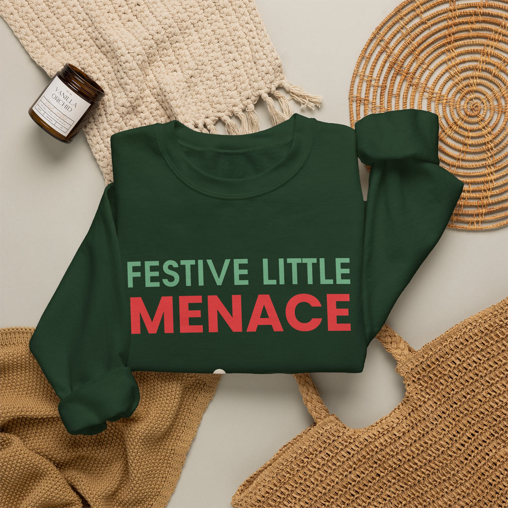 Festive Little Menace Christmas Sweatshirt