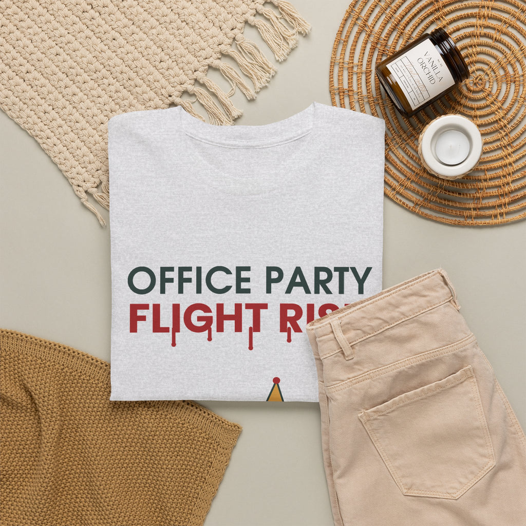 Office Party Flight Risk Christmas T-Shirt