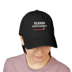 Sleigh Responsibly Christmas Denim Hat