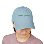 Merry Menace Christmas Denim Hat