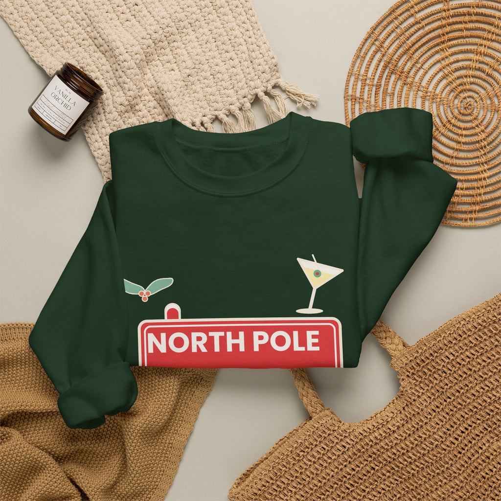 North Pole After Dark Christmas Sweatshirt