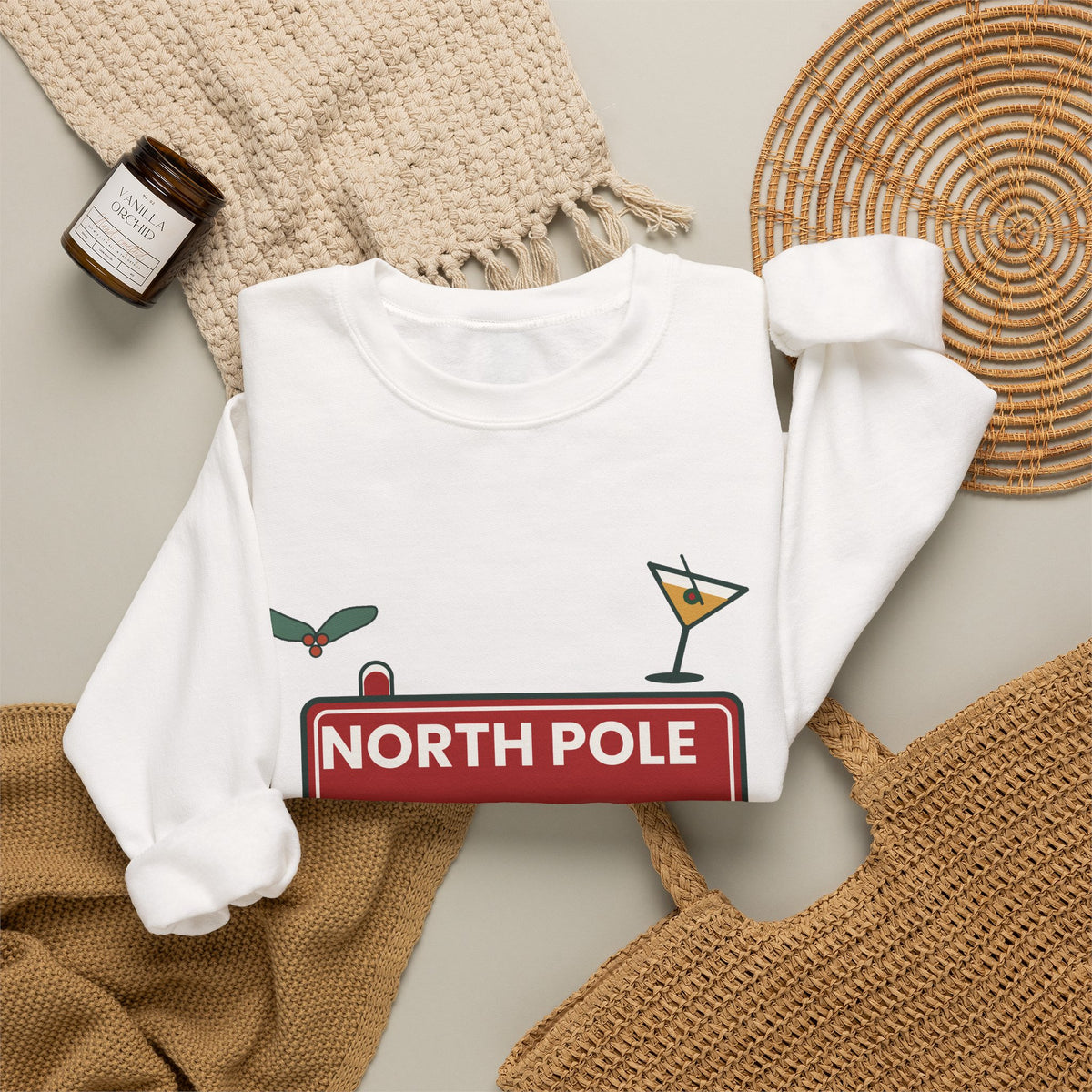 North Pole After Dark Christmas Sweatshirt