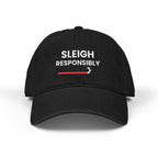 Sleigh Responsibly Christmas Denim Hat
