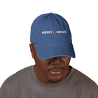 Merry Menace Christmas Denim Hat