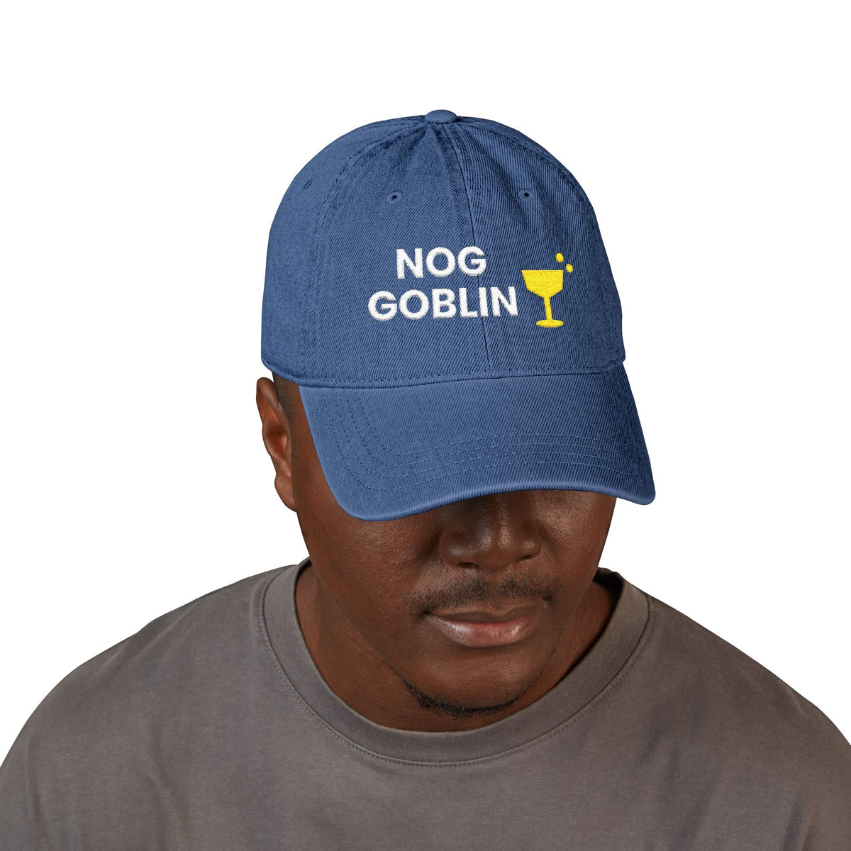 Nog Goblin Christmas Denim Hat