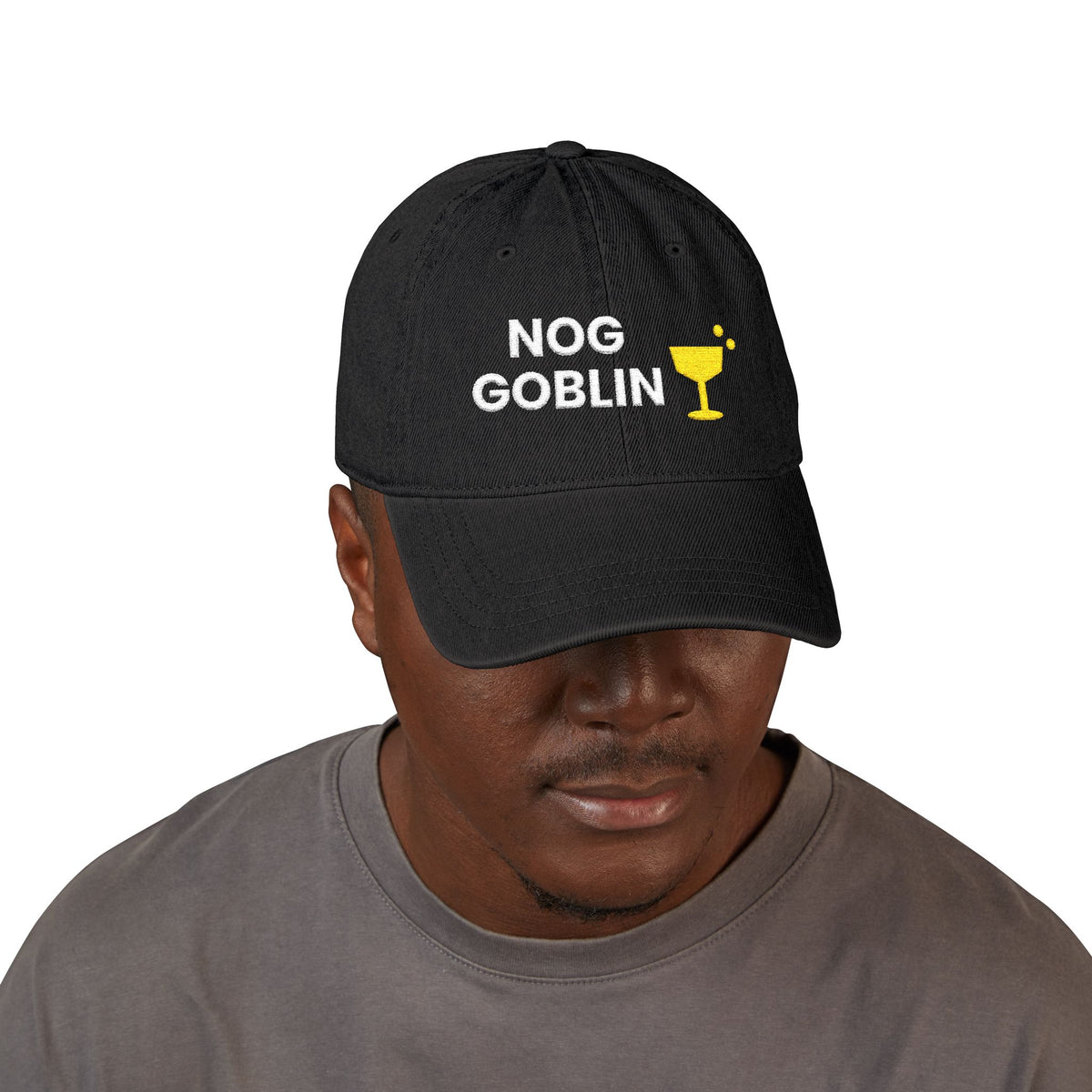 Nog Goblin Christmas Denim Hat