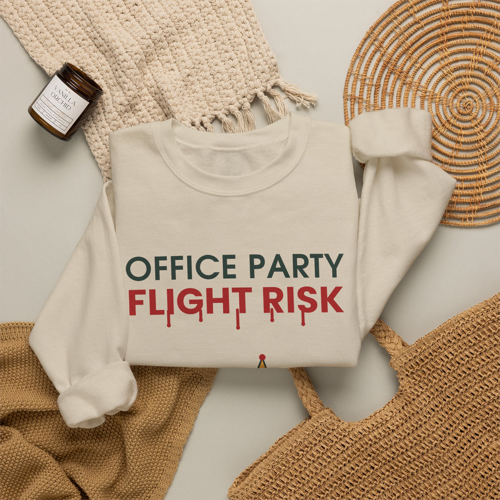 Office Party Flight Risk Christmas Sweatshirt