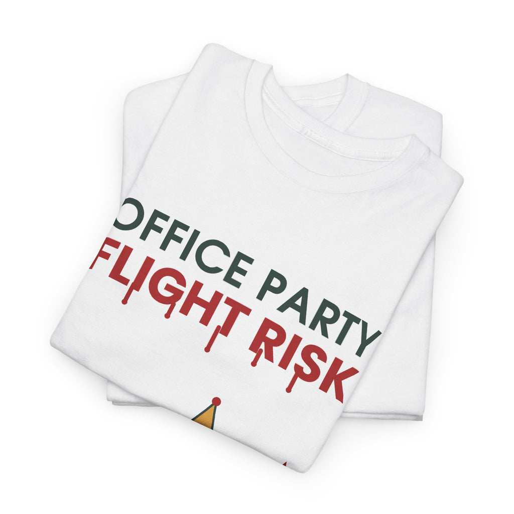 Office Party Flight Risk Christmas T-Shirt