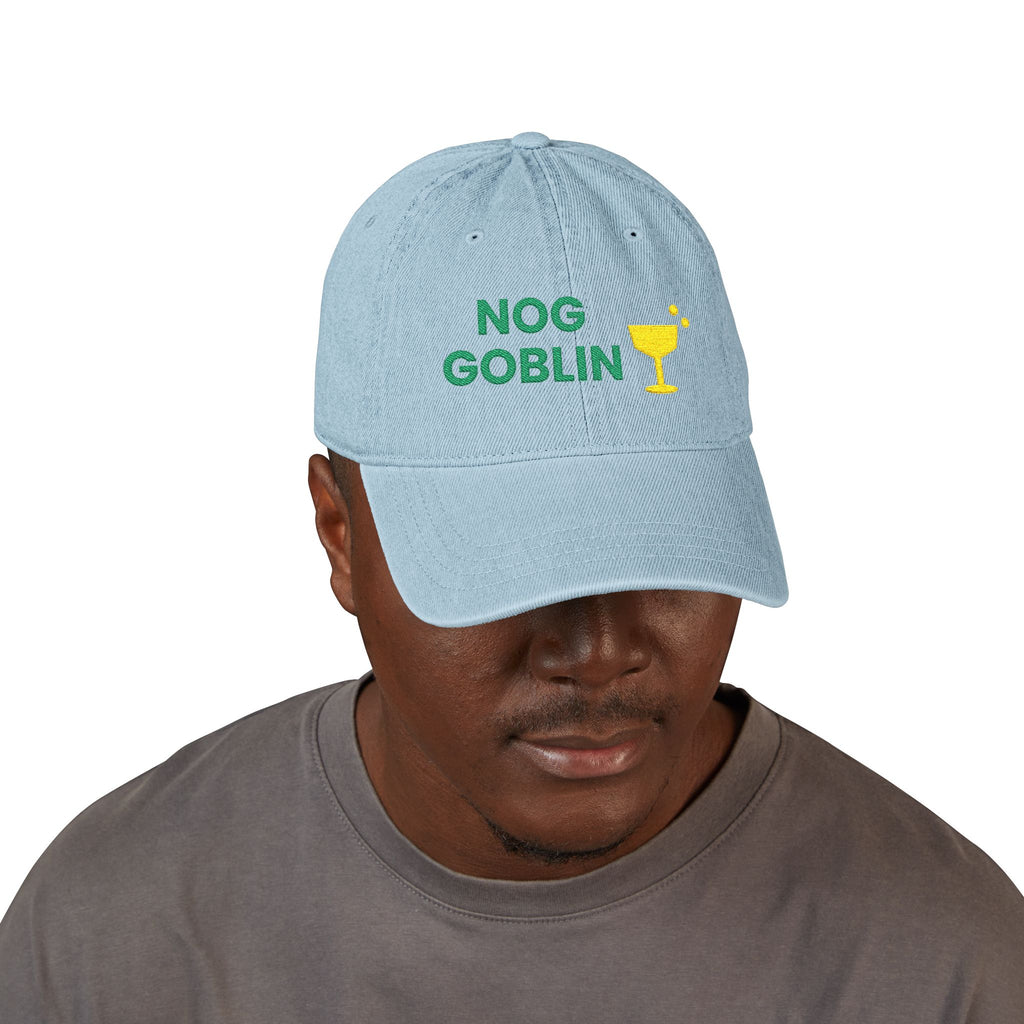 Nog Goblin Christmas Denim Hat