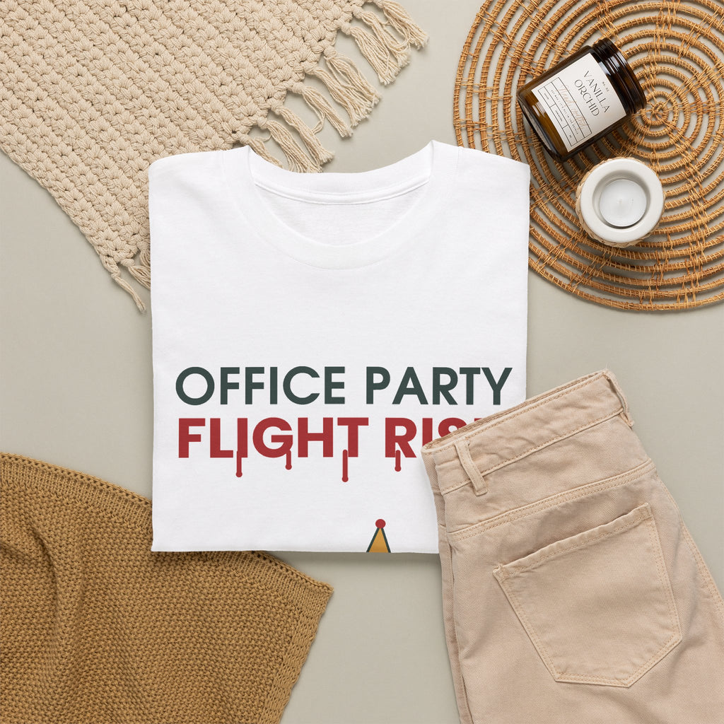 Office Party Flight Risk Christmas T-Shirt