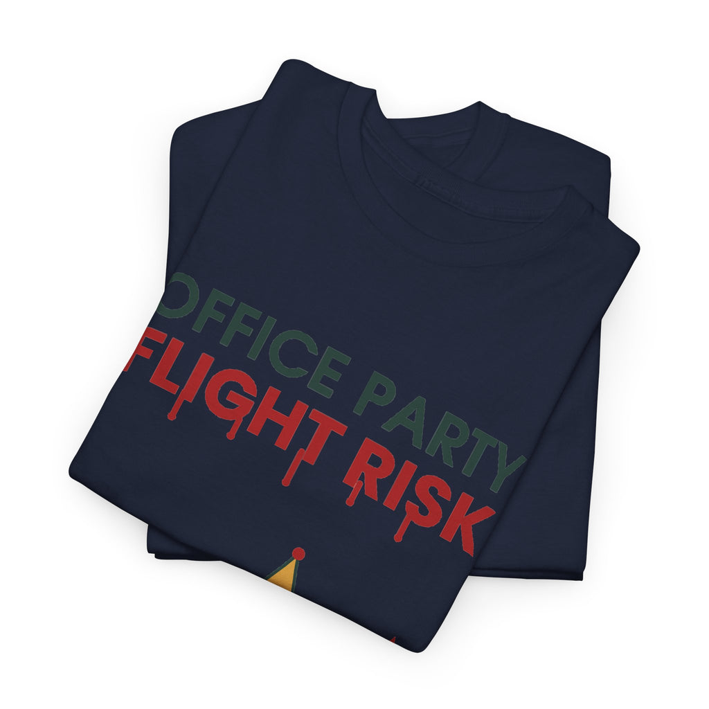 Office Party Flight Risk Christmas T-Shirt