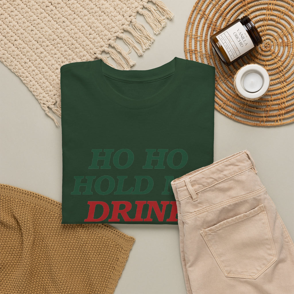 Ho Ho Hold My Drink Christmas T-Shirt