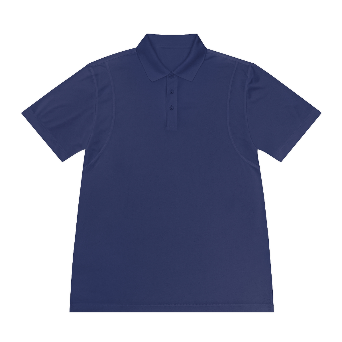 Photographic navy front garment view