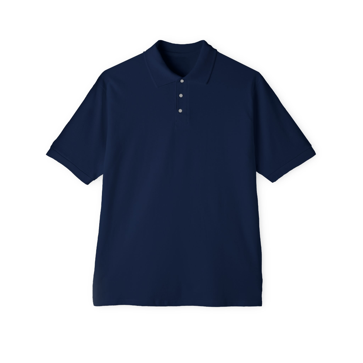 Photographic navy front garment view