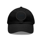 Custom Leather Patch Dad Hat (Round Patch)