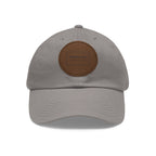 Custom Leather Patch Dad Hat (Round Patch)