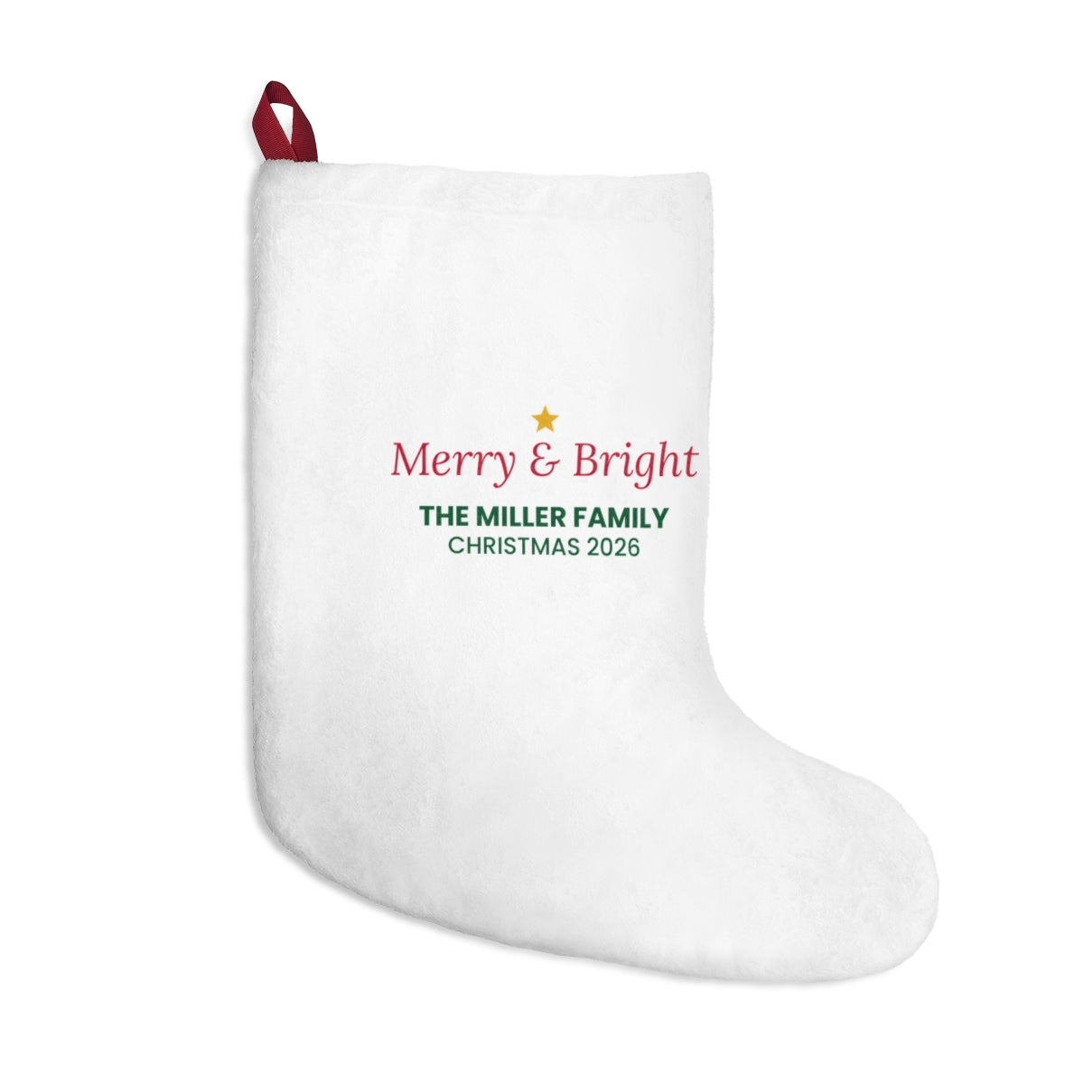 Custom Photo Christmas Stocking, Family Christmas example
