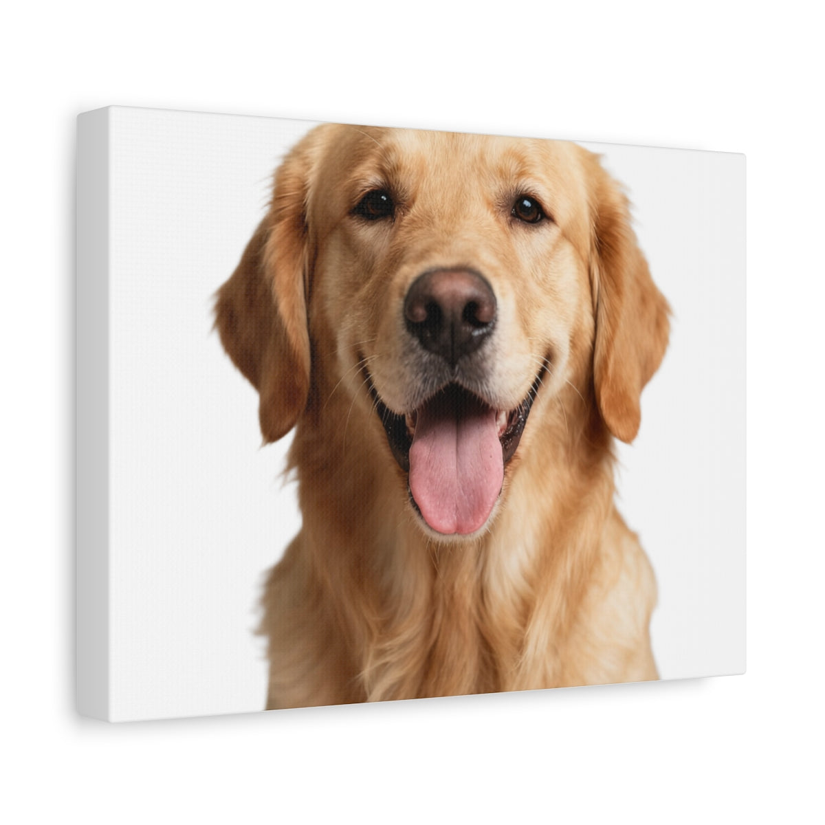 Custom Photo Canvas Print, Dog photo example, side