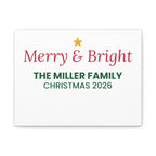 Custom Photo Canvas Print, Family Christmas example