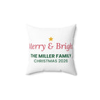 Custom Photo Pillow, Family Christmas example