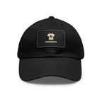 Custom Leather Patch Dad Hat (Rectangle Patch)