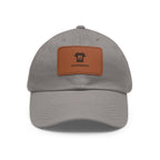 Custom Leather Patch Dad Hat (Rectangle Patch)
