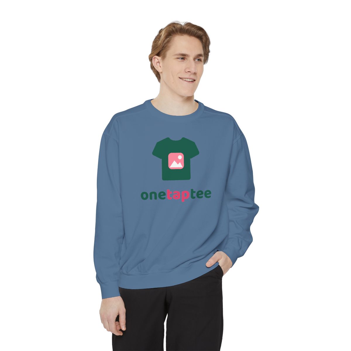 Custom Garment-Dyed Sweatshirt |worn
